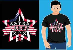 Happy Labor Day. 1st May Labour Day.Labour Day T-Shirt. vector