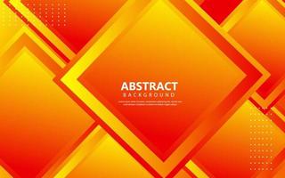 Modern abstract geometric orange color background vector