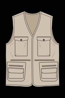 chest vest bag coloring vector, chest vest bag in a sketch style, vector Illustration.