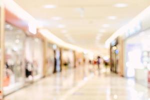 Luxury department store shopping mall interior, abstract defocused blur with bokeh background, concept of shopping seasons design.