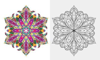 Decorative mandala design pro vactor vector