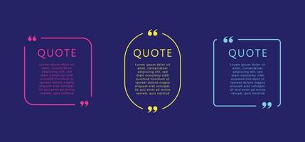 Set Of Quote Frames