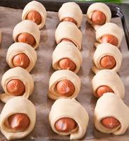 sausage in the dough photo