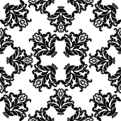 Vector damask vintage baroque scroll ornament swirl. Victorian monogram heraldic shield swirl. Retro floral leaf pattern border foliage antique  acanthus calligraphy engraved tattoo. Seamless pattern