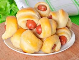 sausage in the dough photo