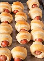 sausage in the dough photo