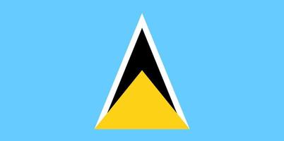 Saint Lucia Flag vector