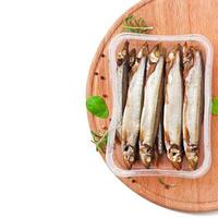 smoked fish with beer photo