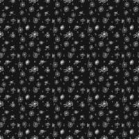 Seamless floral vector pattern. Doodle vector with floral pattern on black background. Vintage floral pattern, sweet elements background for your project, menu, cafe shop