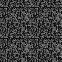 Seamless abstract vector pattern. Doodle vector with abstract design on black background. Vintage abstract pattern, sweet elements background for your project, menu, cafe shop
