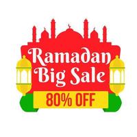 Ramadán gran venta vector