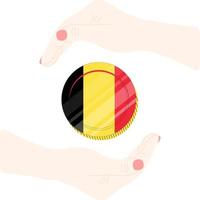 Flag Of Belgium vector