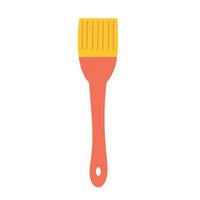 Industrial brush for painting small objects on an isolated background. construction tools as a design element or logo. vector