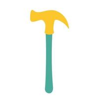 Ax hammer on an isolated white background. Construction or renovation. Building materials for use as a design element or logo. vector