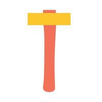 Hammer on an isolated background. Construction or renovation. Construction tools as a design element or logo. vector