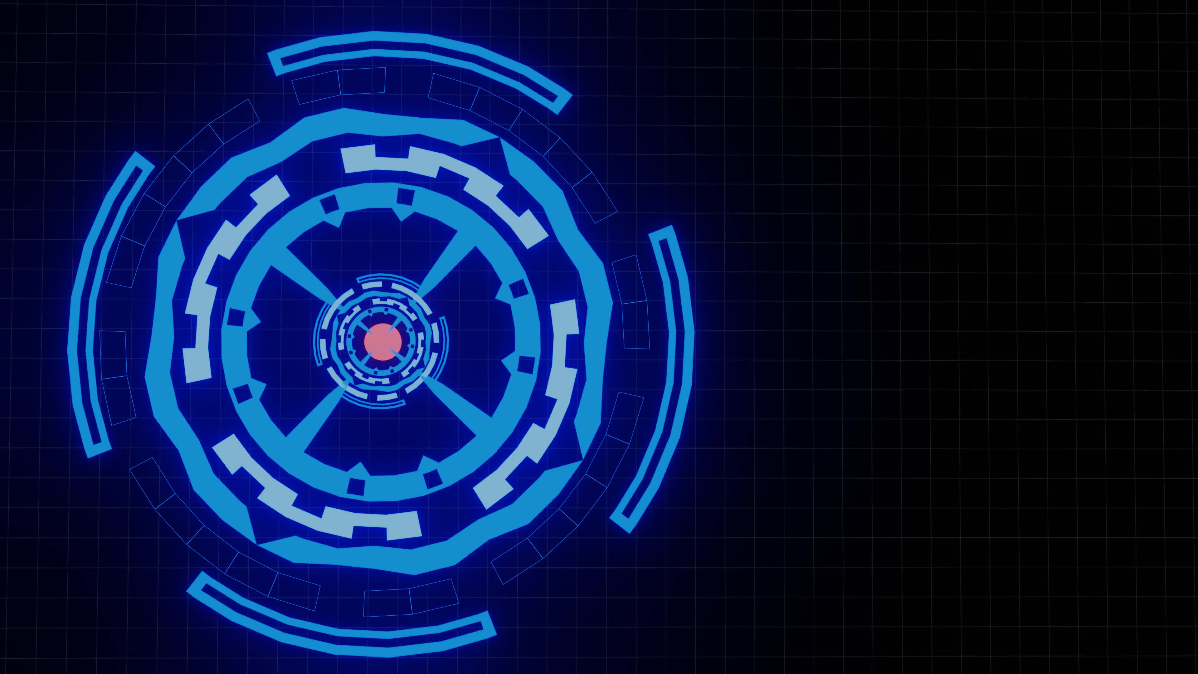 Abstract round animation target lock , hitech background with circles