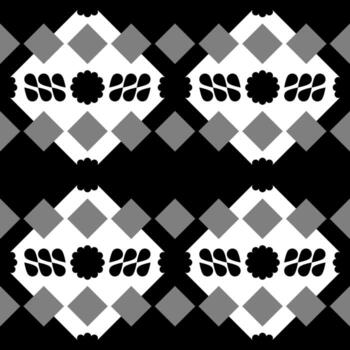 Ethnic pattern with geometric vector