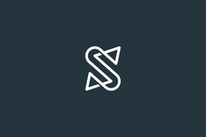 Minimal Letter S Logo Design Vector Template