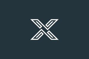 plantilla de vector de diseño de logotipo de letra x
