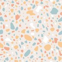 Pastel Terrazzo floor granito stone seamless background vector