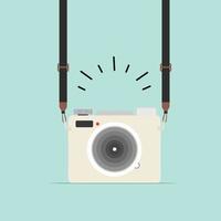 hanging camera in a flat style vector