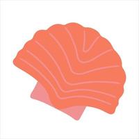 Seashell hand drawn doodle style. Vector illustration