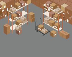 bad Inventory management for bad process of ordering and storing in warehouse cause dead stock vector