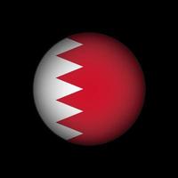 Country Bahrain. Bahrain flag. Vector illustration.