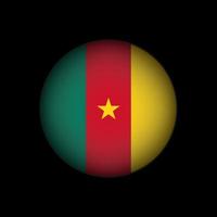 Country Cameroon. Cameroon flag. Vector illustration.