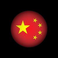 Country China. China flag. Vector illustration.