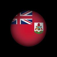 Bermudas del país. bandera de las bermudas ilustración vectorial vector