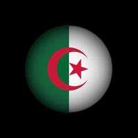 Country Algeria. Algeria flag. Vector illustration.