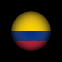 Country Colombia. Colombia flag. Vector illustration.