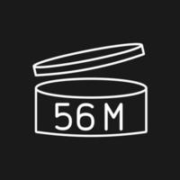 Expiration date 56 month icon. Period after opening symbol. Vector Illustration.