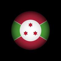 Country Burundi. Burundi flag. Vector illustration.