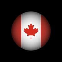 Country Canada. Canada flag. Vector illustration.