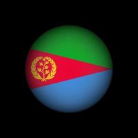 Country Eritrea. Eritrea flag. Vector illustration.