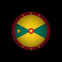 Country Grenada. Grenada flag. Vector illustration.