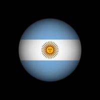 Country Argentina. Argentina flag. Vector illustration.