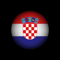 Country Croatia. Croatia flag. Vector illustration.