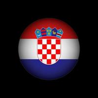 Country Croatia. Croatia flag. Vector illustration.