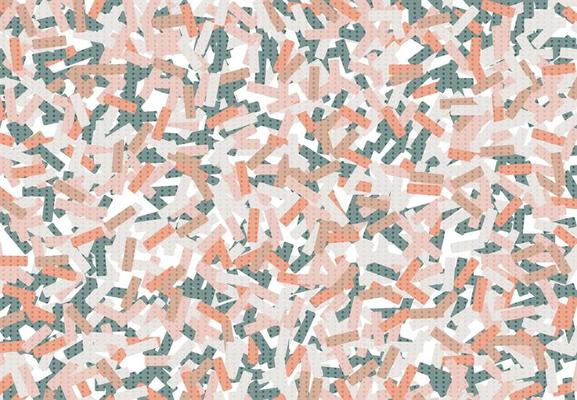 Abstract colorful minimal rectangle seamless pattern design with circle geometric halftone design background. illustration vector eps10