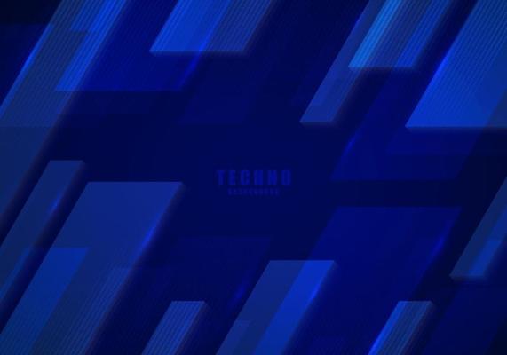 Abstract futuristic blue rectangles pattern geometric artwork decorative.