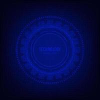 Abstract blue interface of technology artwork design decorative style. vector