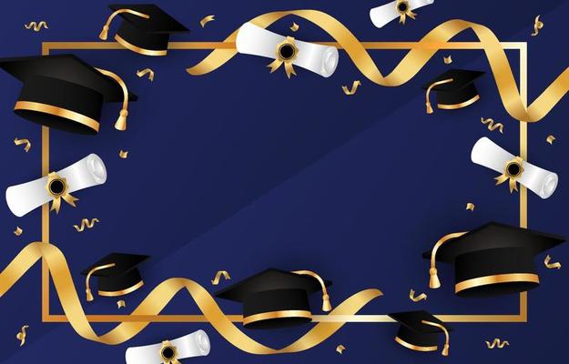 Graduation Background Template 7080829 Vector Art at Vecteezy