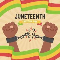 Juneteenth Freedom Day Background vector