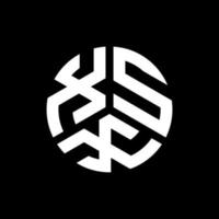 diseño del logotipo de la letra xsx sobre fondo negro. concepto de logotipo de letra de iniciales creativas xsx. diseño de letras xsx. vector