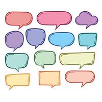 Set of colorful speech bubbles Premium Vector