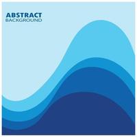 Abstract Water wave design background vector