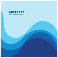 Abstract Water wave design background vector